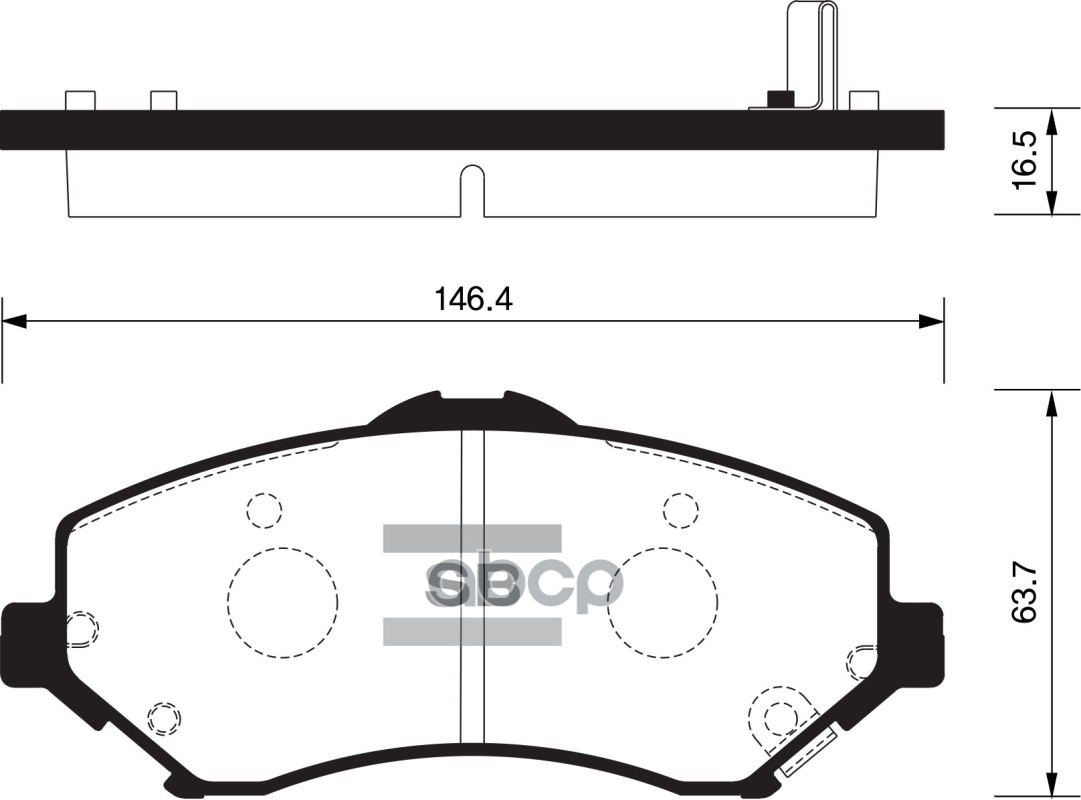 Колодки передние SANGSIN BRAKE SP2185